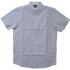 VB775WG - Men's White Work Shirts with Grey Strips