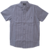 VB775GW - Men's Grey Work Shirts with White Strips