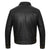 VL555B Vance Leathers' Men's Black Motorcycle Trucker Leather Jacket