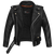 VL516 Men's Premium Leather Classic Motorcycle Jacket Plain Side w/ Belted Waist