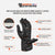 VL401 Vance Leather Insulated Lambskin Gauntlet Glove with Rain Mitt infographics