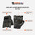 VL402 Men’s Leather Fingerless Glove w/ Gel Palm infographics
