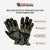 VL452 Mesh & Leather Gloves with Padded Leather Palms, Reflective Piping and Elastic Cuff infographics