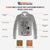 VL555Br Vance Leathers' Men's Austin Brown Motorcycle Trucker Leather Jacket infographic