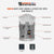 VB910G Vance Leathers Men's Grey Denim & Leather Motorcycle Vest with CCW Pockets infographics
