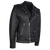 HMM525 Men's Eagle Embossed Live To Ride - Ride To Live Classic Black Leather Motorcycle Biker Jacket
