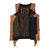 HML1104T Ladies Premium Brown Vest with Fringes and Rivets
