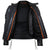 VL511 Vance Leather Cowhide Leather Fully Lined Racer Jacket