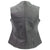 Vance Leather Ladies Premium Naked leather Leather Zipper Vest