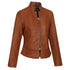 VL650Br Vance Leathers' Ladies Premium Soft Lightweight Brown Fitted Leather Jacket