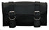 VS118H Vance Leather 2 Strap Tool Bag with Braid Accents