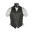 VL903S Vance Leather Men's Economy Leather Braided Vest and Lace Sides