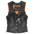 VL1048S Economy Leather Ladies Five-Snap Lace Side Vest