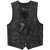 VL921 Vance Leather Premium Leather Men's Plain Side Vest with Single Seam Back