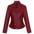VL650Bu Vance Leathers' Ladies Premium Soft Lightweight Burgundy Fitted Leather Jacket