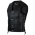 Vance VL939S Mens Black Straight Bottom Leather Motorcycle Vest
