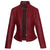 VL650Bu Vance Leathers' Ladies Premium Soft Lightweight Burgundy Fitted Leather Jacket