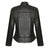 VL650 Vance Leathers' Ladies Premium Soft Lightweight Black Fitted Leather Jacket