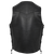 VL922S Vance Leather Men's Economy Leather Lace Side Vest W/ Gun Pocket