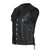 VL916 Vance Leather Denim Style Straight Bottom Laced Side Vest