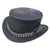 Steampunk Chain Driven Leather Top Hat