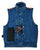 VB917Bl Men's Blue Denim Vest with Collar