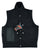 VB917BK Men's Black Denim Vest with Collar