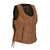 HML1104T Ladies Premium Brown Vest with Fringes and Rivets