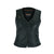 HML1037B Ladies Black Vest with Buckles