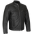HMM543 High Mileage Plain Premium Men's Black Leather Jacket