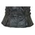 HML1037DG Ladies Distressed Gray Premium Leather Concealed Carry Motorcycle Vest