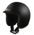 Detour Helmets D.O.T. Flat Black 3/4 Helmet for Motorcycle Riders with Visor