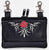 Vance Leather's Premium Leather Purses Ladies Belt Loop Purse 7.5x5 Rose Designs