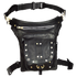 VA561 Black Carry Leather Thigh Bag with Waist Belt