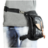 VA567 Black Carry Thigh Bag with Brown Leather Trims & concealed Gun Pocket