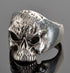 VJ1025 Stainless Steel Men's Fear No Evil Skull Ring