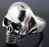 VJ1051 Stainless Steel Men's Large Skull Ring