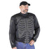 VL1530 Reflective Skeleton Textile Jacket with Dark Gray Bones