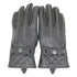 VL416 Women's Premium Waxed Leather Motorcycle Gloves with White stitching