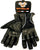 VL452 Mesh & Leather Gloves with Padded Leather Palms, Reflective Piping and Elastic Cuff