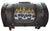 VS364 Vance Leather Textile Trunk Bag with Expandable Sides and Reflective Skull with Colored Flame Embroidery