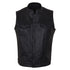 VL914S Vance Leather Zipper and Snap Closure Leather Motorcycle Club Vest