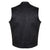 VL914S Vance Leather Zipper and Snap Closure Leather Motorcycle Club Vest