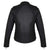 HML638B High Mileage Ladies Lightweight Black Goatskin Jacket w/ Grommeted Twill and Lace Highlights