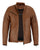 HML703T High Mileage Ladies Brown Fringe and Rivet Leather Jacket