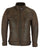 VL550CBr Vance Leathers' Men's Cafe Racer Waxed Lambskin Chocolate Brown Motorcycle Leather Jacket