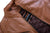HML703T High Mileage Ladies Brown Fringe and Rivet Leather Jacket