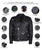 HMM525 Men's Eagle Embossed Live To Ride - Ride To Live Classic Black Leather Motorcycle Biker Jacket