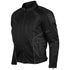 VL1623B Mens Black Mesh Motorcycle Jacket with CE Armor