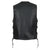 VL940C Vance Leather Gambler Style Premium Cowhide Leather Vest with 2 Gun Pockets